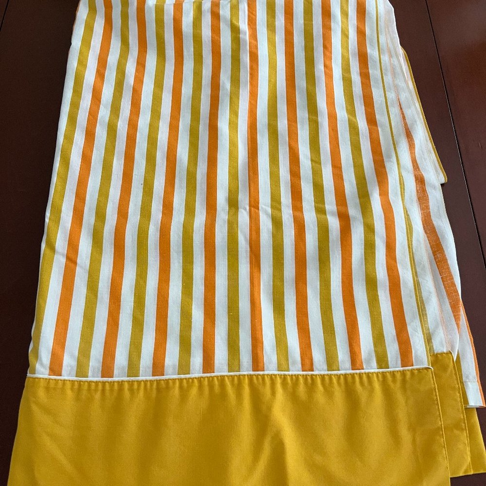Vintage Penney's Stripped Twin Flat Sheet